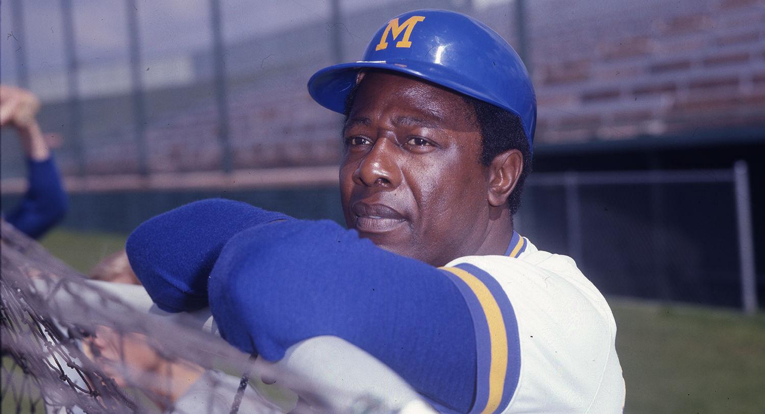 Hank aaron cheap brewers jersey